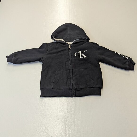 Calvin Klein Size 3T Black Sherpa Lined Jacket - Picture 1 of 11